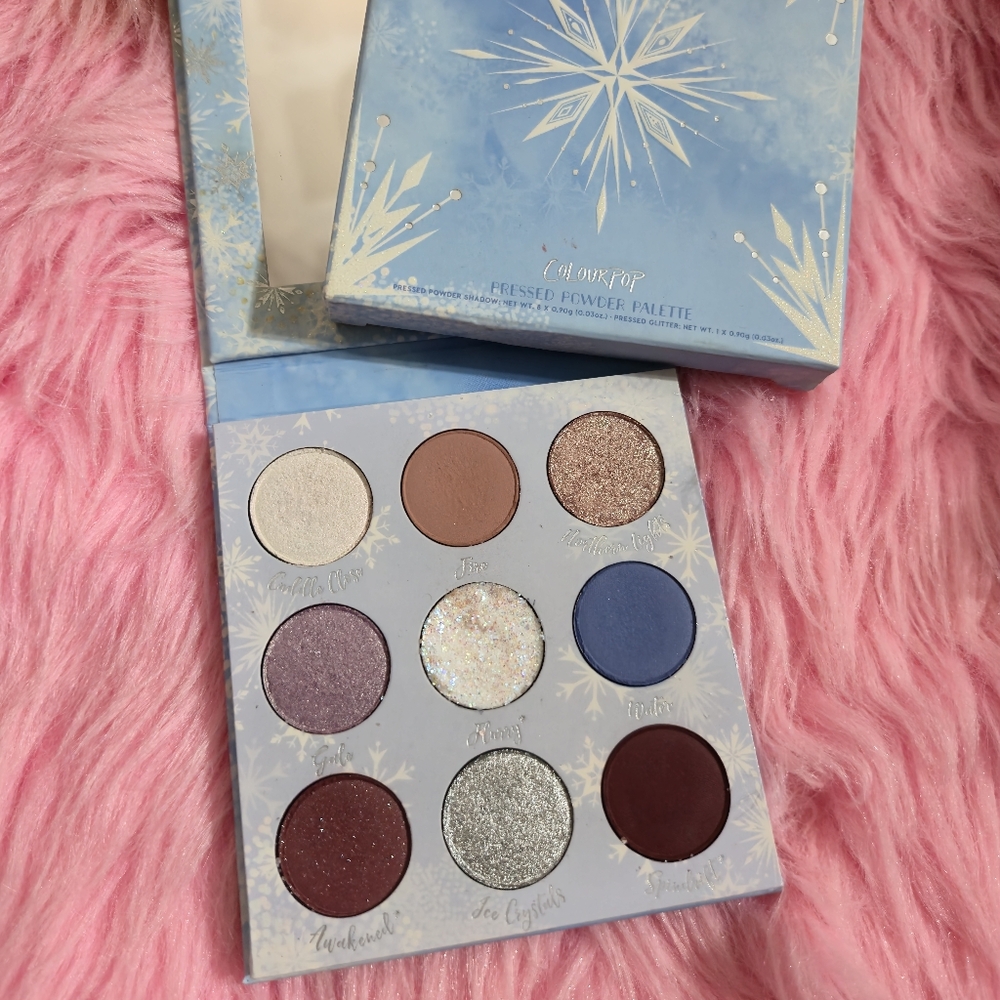 Frozen-Inspired Eyeshadow Palette - Blue, Purple & Pink Shades